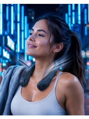 Astraltech Hafif Ergonomik Tasarımlı Uzun Pil Ömürlü Kişisel Boyun Fanı