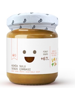 OG natural Kemik Sulu Sebze Çorbası 200g +6 Ay