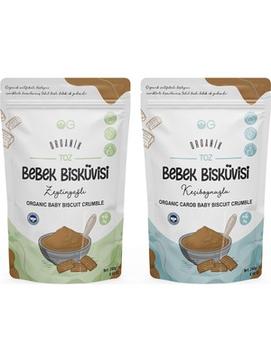 OG natural Organik Keçiboynuzlu Ve Zeytinyağlı Bisküvi Tozu Seti +6 Ay