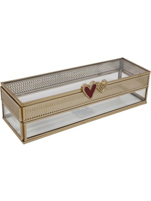 Vitale Elegant Cam Takı Kutusu/organizer 9X26X7CM