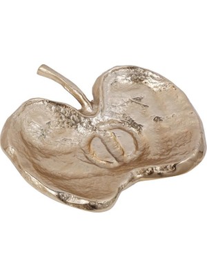 Vitale Fruit Gold Metal Elma Dekoratif Tabak 29X31X6CM