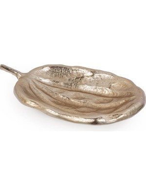 Vitale Fruit Gold Metal Dekoratif Tabak 23X37CM