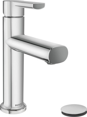 Moen 84794 Meena Tek Saplı Lavabo Bataryası, Krom