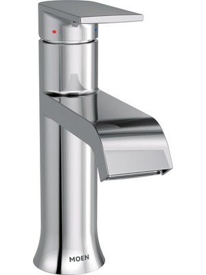 Moen 6702 Genta High-Arc Single-Handle Bathroom Faucet With Drain Assembly, Chrome