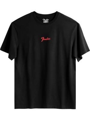 Fender® Little Red Riding Hood Loose T-Shirt - Siyah