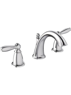 Moen Brantford Krom Iki Kulplu Yaygın Banyo Bataryası Trim Kiti 3 Delikli Kurulumlar Için, Vana Gerekli, T6620