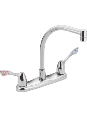 Moen 8799 Ticari Iki Saplı M-Bition Mutfak Bataryası, Krom, 0.5