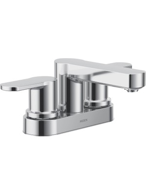 Moen 84015 Laris Iki 4 "centerset Modern Banyo Bataryası, 2 Kulplu, Krom