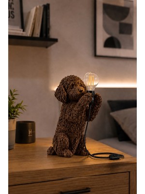 3DLAB 3D Baskı Köpek Masa Lambası – Modern Dekoratif Aydınlatma Ürünü