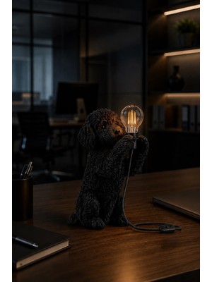 3DLAB 3D Baskı Köpek Masa Lambası – Modern Dekoratif Aydınlatma Ürünü