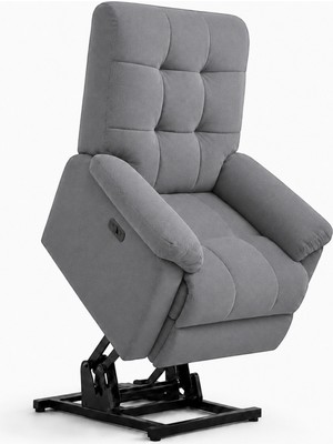 Smarto Relax Porto Liftli TV Koltuğu Çift Motorlu Elektrikli Hasta Koltuğu Polyester Kumaş Baba Koltuğu