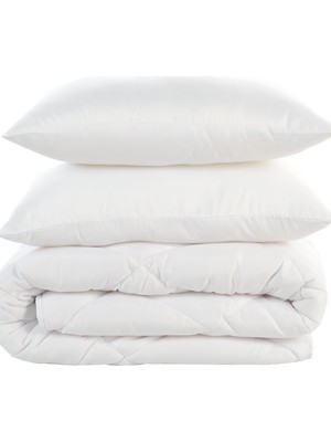 Seraser Home Tekstil Comfort Line Çift Kişilik Silikon Yorgan +2 Yastık Hediyeli
