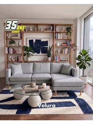Velura Home & Living Armin Akıllı Köşe Koltuk Takımı & Modern Modüler Yataklı Koltuk Takımı & Salon Takımı & Oturma Grubu