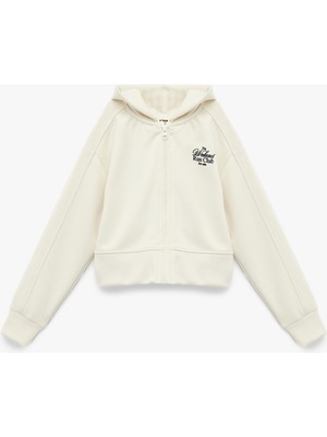 Koton Modal Karışımlı Uzun Kollu Fermuarlı Kapşonlu Sweatshirt