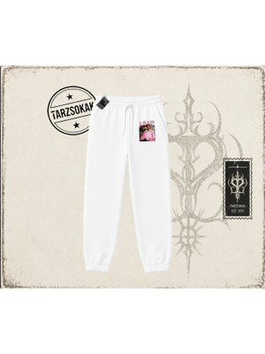 Tarzsokak Unisex Asap Rocky Unisex Jogger Eşofman Altı Beyaz