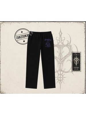 Tarzsokak Unisex Baking Unisex Baggy Eşofman Altı Beyaz