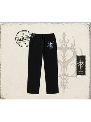 Tarzsokak Unisex Alien Unisex Baggy Eşofman Altı Beyaz