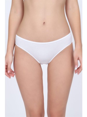 Obje Kadın Beyaz Penye Modal Slip