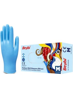 Beybi Pudrasız Nitril Muayene Eldiveni