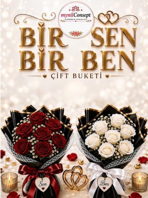 Mynil "ben & Sen" Çift Buketi 1