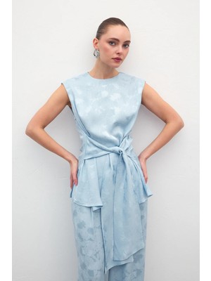 Sateen Camila Bluz - Bebe Mavi