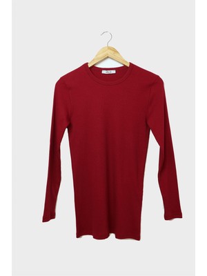 Obje Erkek Bordo Uzun Kol Body
