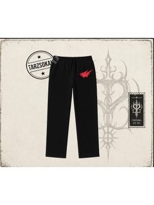 Tarzsokak Unisex Cacti Travis Scott Unisex Baggy Eşofman Altı Beyaz