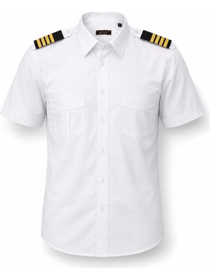 Pilot Gömlek Kısa Kollu %95 Pamuk %5 Lycra
