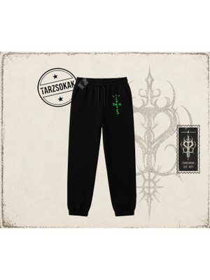 Tarzsokak Unisex Cactus Jack Air Unisex Jogger Eşofman Altı Beyaz