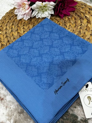 Harem Scarf Gold Sahra Eşarp Mavi