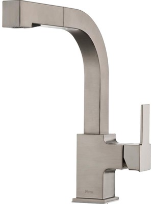 Pfisterer Pfister LG534-LPMS Arkitek Mutfak Musluğu, Çıkarılabilir Püskürtme Başlığı, Paslanmaz Çelik