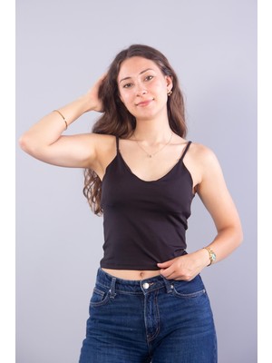 Mckanzie 26736 İnce Askılı Kaplı Bodysuit
