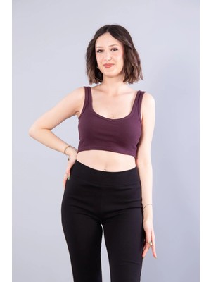 Mckanzie 6695 (N-2299) V Yaka Kalın Askılı Kaşkorse Crop