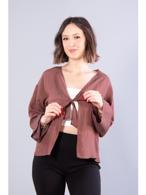 Mckanzie 952 Bağlamalı Kendinden Şeritli Bluz
