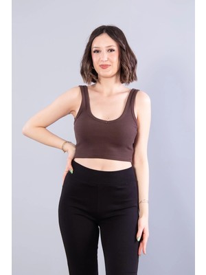 Mckanzie 6695 (N-2299) V Yaka Kalın Askılı Kaşkorse Crop