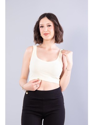 Mckanzie 6695 (N-2299) V Yaka Kalın Askılı Kaşkorse Crop