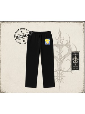 Tarzsokak Unisex Citrus Unisex Baggy Eşofman Altı Beyaz