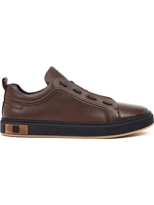 Derimod Erkek Kahverengi Bağcıklı Deri Sneaker WM680002DV
