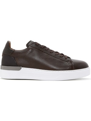 Derimod Erkek Kahverengi Bağcıklı Kalın Tabanlı Deri Sneaker WM740004DF