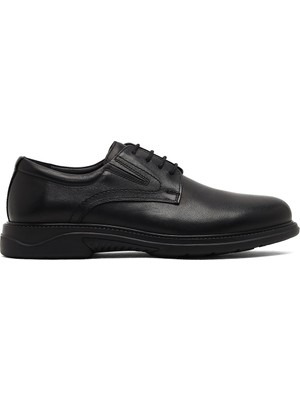 Derimod Fly Erkek Siyah Bağcıklı Deri Casual Ayakkabı WM720008DV