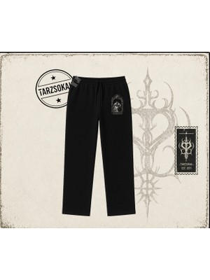 Tarzsokak Unisex Do Not Be Afraid Unisex Baggy Eşofman Altı Beyaz