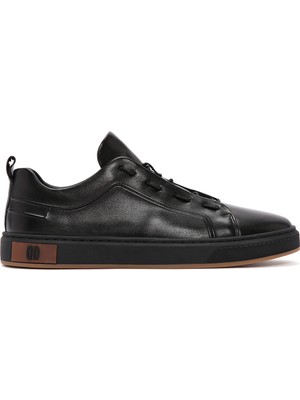 Derimod Erkek Siyah Bağcıklı Deri Sneaker WM680002DV