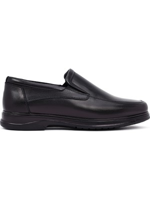 Derimod Fly Erkek Siyah Deri Loafer WM720013DV