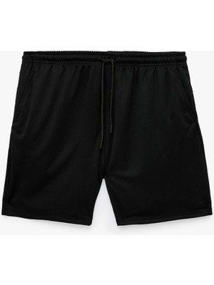 Koton Cepli Straight Fit Beli Bağcıklı Spor Şort