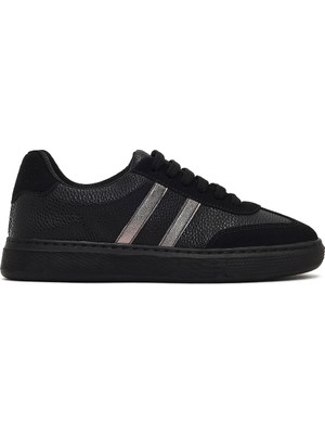 Derimod Kadın Siyah Bağcıklı Kalın Tabanlı Sneaker AF168001SK