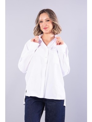Mckanzie 2755 Tek Cep Arkası Uzun Tunik Gömlek