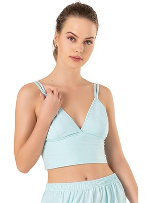 Obje Kadın Su Yeşili Cotton Crop