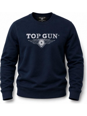 Top Gun Nakıslı Sweat Blu