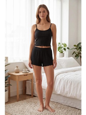Mckanzie 3407 İp Askılı Şortlu Pijama Takımı
