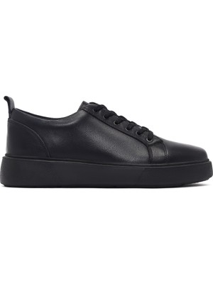 Derimod Erkek Siyah Bağcıklı Deri Sneaker WM600010DV